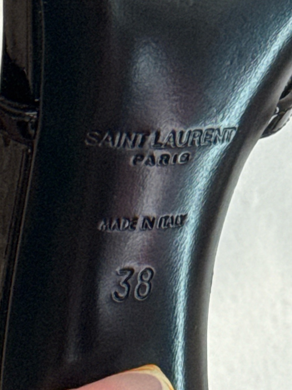 YSL BLACK HEELS - Picture 4 of 7